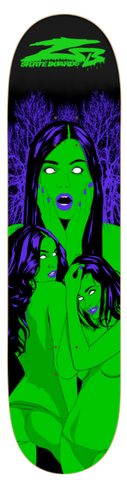 The Strange Three Skateboard Deck